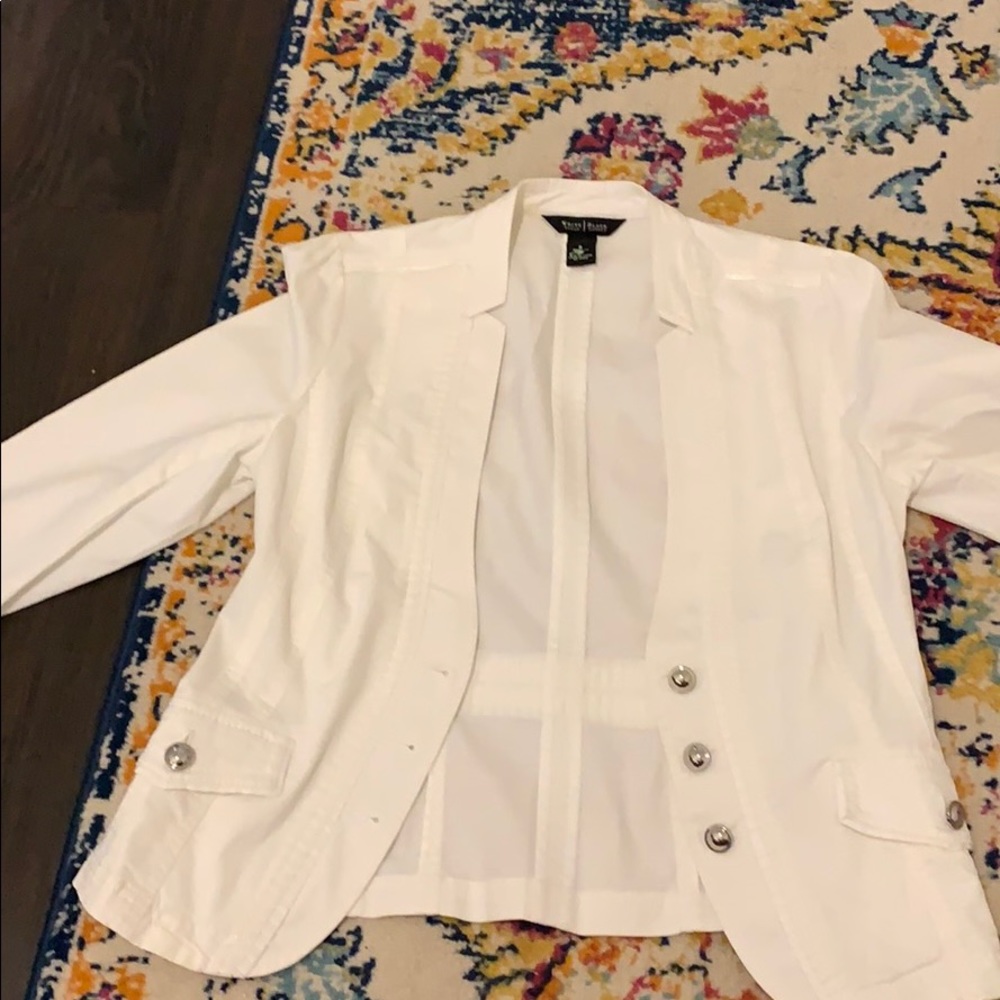 White blazer jacket